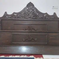 تخت خواب دونفره تمام چوب