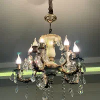 لوستر نقره ای برنجی