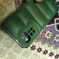 قاب پافری گوشی نوت ۱۱ ساده رنگ سبز