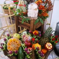 میوه آرایی و حکاکی هندوانه و دیزاین وسایل|خدمات پذیرایی، مراسم|پردیس, فاز ۲|دیوار