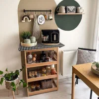 کافی بار از جنس چوب چوب چوب