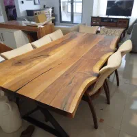 میز چوب گردو ورزین ۸نفره|میز و صندلی غذاخوری|مشهد, الهیه|دیوار