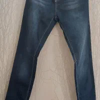 دوعدد شلوار جین خارجی+سویی شرت کلاهداری صورتی