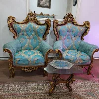 مبلمان سلطنتی 7 نفره در حدنو همراه کاور پارچه ای