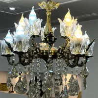 یک جفت لوستر ۱۰شاخه برنج