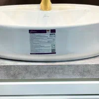 روشویی کابینتی ۶۰ در ۴۰ ضد آب بتن طوسی|لوازم سرویس بهداشتی|تبریز, |دیوار