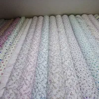 پارچه چادر نماز جنس چادری گلدار تترون عرض ۱۱۰ سانت