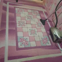 فرش صورتی ۶ متری