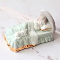 مجسمه چینی دکوری دختر