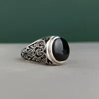 انگشتر عقیق جزع یمنی|جواهرات|قم, سالاریه|دیوار