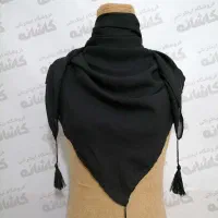 روسری مشکی منگوله دار