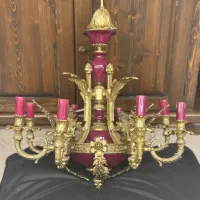۲ عدد لوستر ۸ شاخه با دیواری هاش|لوستر و چراغ آویز|تهران, دروس|دیوار