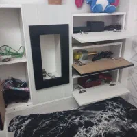 تخت ام دی اف سفید مشکی