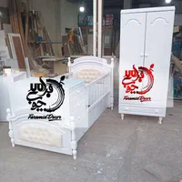 سرویس خواب*تخت سیسمونی کودک نوجوان*مدل سلطنتی|تخت و سرویس خواب|رشت, استقامت ۲|دیوار