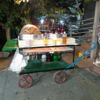 چهارچرخ باقالی و لبو باتمام وسایل(گاری)