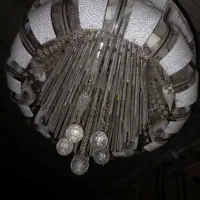 لوستر سقفی با لامپ تزیین|لوستر و چراغ آویز|رشت, حومه رشت|دیوار