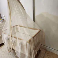 گهواره نوزاد کنار تخت مادر کاملا نو با سرویس خواب|تخت و صندلی بچه|اصفهان, جلفا|دیوار