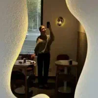 انواع ایینه قدی و دفرمه و بک لایت با کلید لمسی