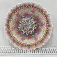 بشقاب مینا کاری