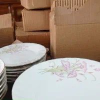 سرویس چینی قدیمی اک با جعبه|ظروف سرو و پذیرایی|اردبیل, |دیوار