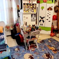 سرویس کامل تخت کودک و کمد بچه بهمراه میز تحریر|تخت و صندلی بچه|تهران, هروی|دیوار