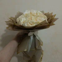 دسته گل روبانی