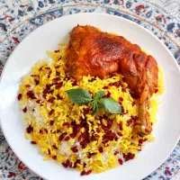 زرشک پلو با مرغ