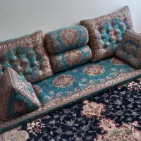 ۳ دست شاهنشین سنتی ۷ تیکه رنگ فیروزه ای