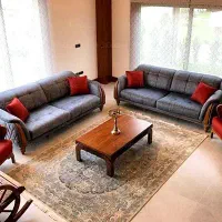 مبل قرمز طوسی کرم میخام