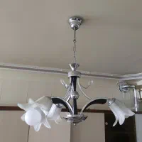 2 عدد لوستر فلزی