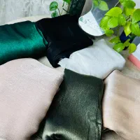 قیمت ته لنجی انواع پارچه حریر کریشه شاین (متری۳۰۰)