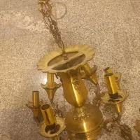 لوستر برنجی|لوستر و چراغ آویز|تهران, هروی|دیوار