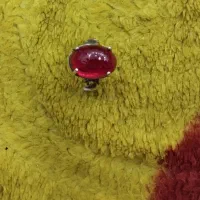 انگشتر نقره با یاقوت بنفش