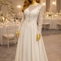 پیراهن عقد سفید