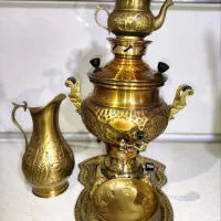 سرویس سماور برنجی گازی