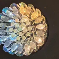 لوستر سقفی کریستالی کنترل دار|لوستر و چراغ آویز|تهران, دروازه شمیران|دیوار