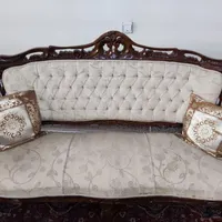 مبل ۹نفره ناهارخوری ۴نفره چوب گردو سالم|مبلمان خانگی و میز عسلی|اصفهان, جنیران (لادان)|دیوار