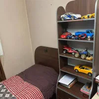 تخواب یکنفره با کتابخانه|تخت و سرویس خواب|تهران, مینی‌سیتی (شهرک نفت)|دیوار