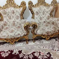 مبل 9 نفره سلطنتی به همراه جلومبلی عسلی|مبلمان خانگی و میز عسلی|اسلامشهر, شهرک سالور|دیوار