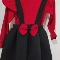 شومیز ودامن نونو بچگانه همراه هد سر