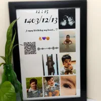 قاب سفارشی با متن و عکس و اهنگ دلخواه