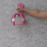 لوستر ودیوارکوب و چراغ خواب ست دخترانه سفید صورتی|لوستر و چراغ آویز|کرج, عظیمیه|دیوار