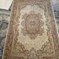 قالی ماشینی کرم قهوه ای