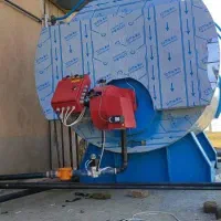 دیگ بخار بویلر روغنداغ با عایق بندی درست