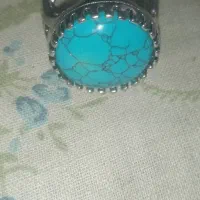 انگشترنقره مردانه.سنگ فیروزه