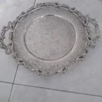 سینی مسی و شکلات خوری ملیله کاری