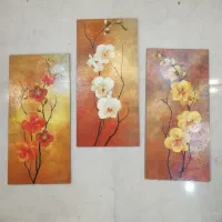 گل ارکیده و گلدان و تابلو و تزئینی|گل مصنوعی|شیراز, فرگاز|دیوار