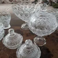 سرویس پذیرایی کریستال مدل انجلیکا و گل لیلیوم سوگا