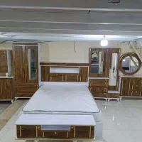 سرویس خواب شامل تخت کمددراورجاکفشی میزtvاینه کنسول
