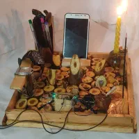 ست چوبی کامل جاگوشی.جاعینکی.جاعودی.جاشمعی